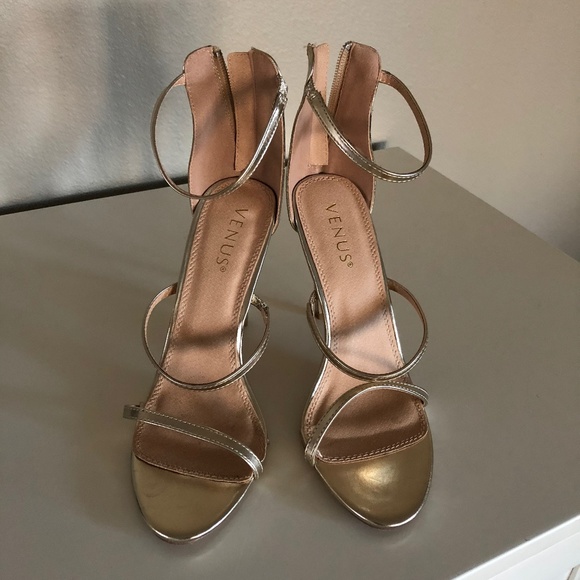 VENUS Shoes - Venus Gold Heels